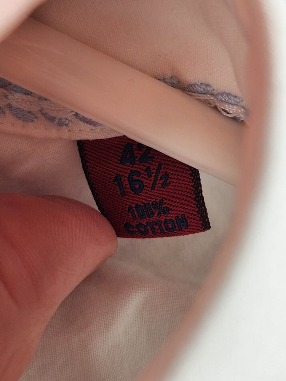 Robert Graham 42 16.5 White Blue Polka Dot Long Sleeve Button Up Shirt Cotton - Picture 7 of 16